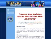 Tablet Screenshot of adtactics.com